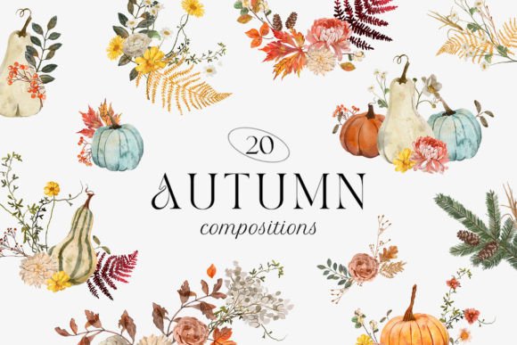 Autumn Fall Watercolor Clipart: A Designer’s Review for Branding & Marketing Use
