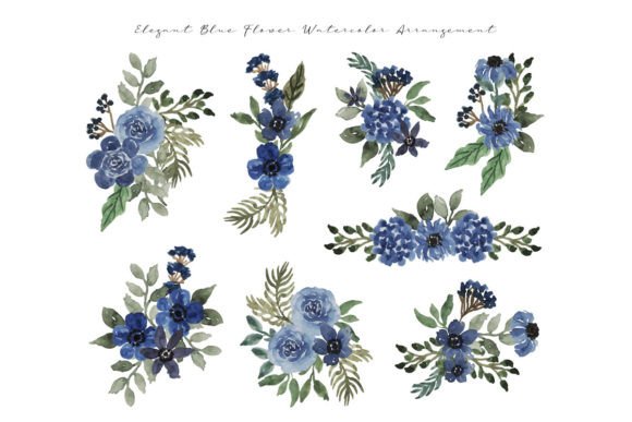 Blue Flower Watercolor Arrangement: A Designer’s Honest Review for Real Embroidery Use