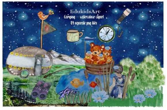 Camping Watercolour Clipart: A Designer’s Real-World Review