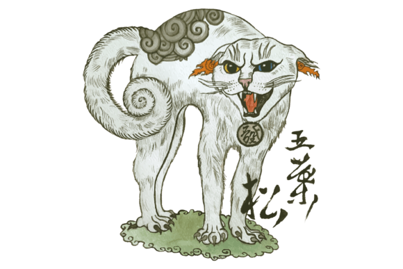 Chinese Art, Watercolor Cat Illustration – A Soft, Elegant Design for Crafters & Etsy Sellers