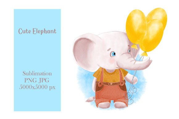 Cute Elephant Watercolor Illustration: A Brand Designer’s Take for Local Business Use
