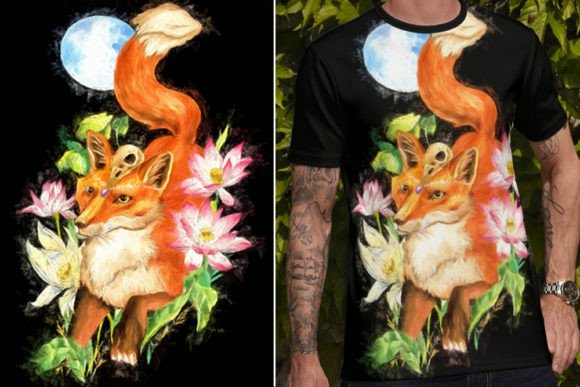 Fox Watercolor Illustration, SVG Image for Lifestyle & Editorial Blog Design