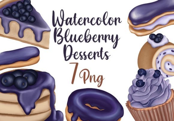 h1Watercolor Blueberry Desserts Illustrations: A Brand Designer’s Review for Marketing Visuals/h1