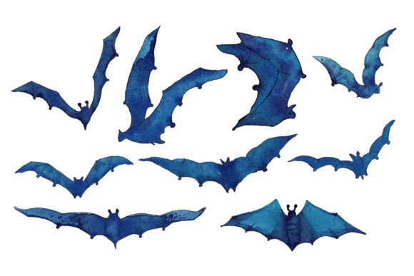 Halloween Watercolor Bats SVG: Festive Illustrations for Seasonal Branding