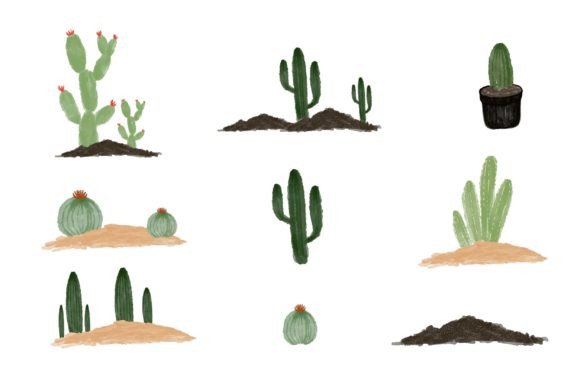 Illustration of Watercolor Cactus: A Versatile Graphic Design Asset for Content Publishers