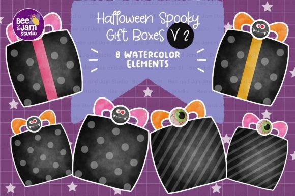 Spooky Season Stitching: Halloween Gift Box Watercolor V2 Review
