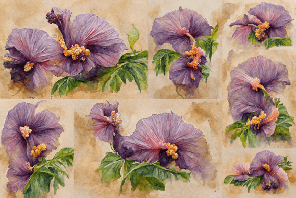 Vintage Watercolor Purple Hibiscus: A Designer’s Real-World Embroidery Review