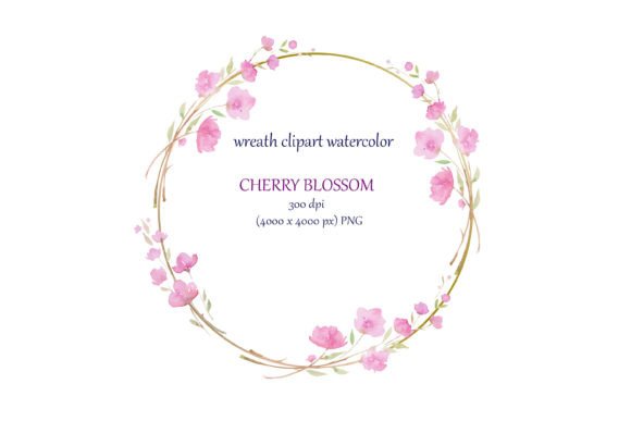 Watercolor Cherry Blossom Wreath: A Soft, Seasonal Illustration for Lifestyle & Creative Blogging