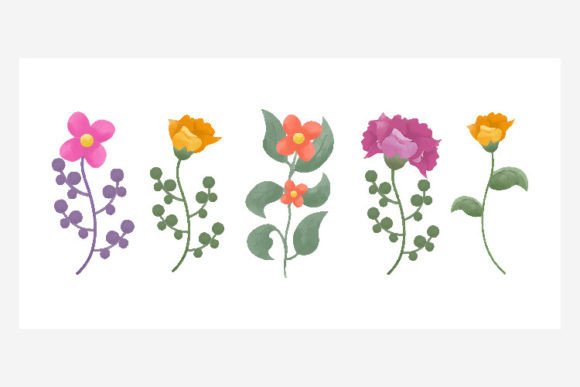 Watercolor Colorful Flower Collection – A Fresh Illustration Set for Local Branding