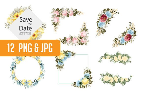 Watercolor Garden Flowers Clipart Review for Real Embroidery Projects