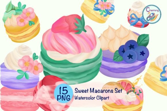 Watercolor Sweet Macaroons Elements: A Designer’s Review for Branding and Creative Projects