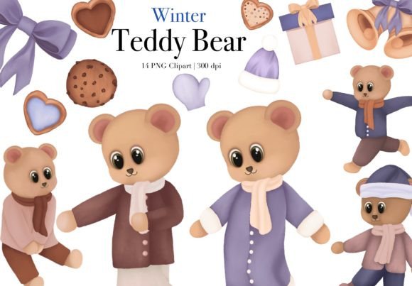 Watercolor Teddy Bear Winter Clipart: A Designer’s Honest Review